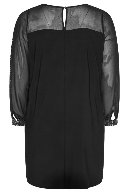YOURS LONDON Curve Black Sequin Tunic Dress 7