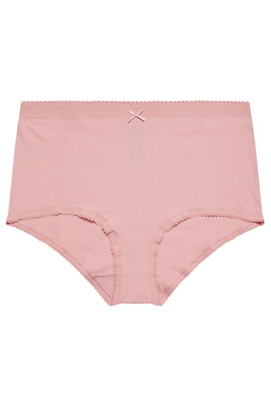 YOURSET 5 PACK Plus Size Pink Inky Floral Full Briefs | Yours Clothing 7
