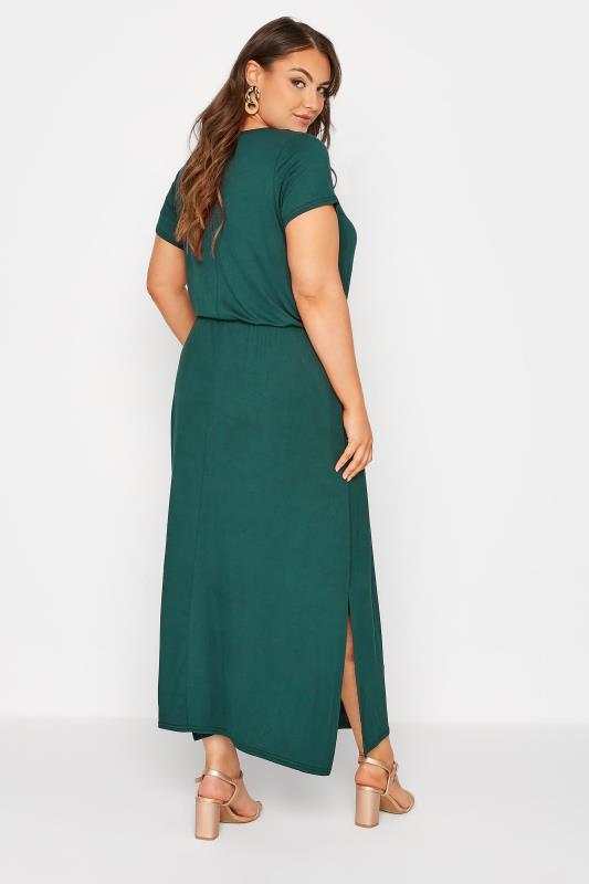 YOURS LONDON Plus Size Green Pocket Dress | Yours Clothing  3