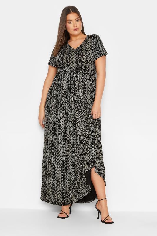 LTS Tall Women's Black Aztec Print Maxi Dress | Long Tall Sally 2
