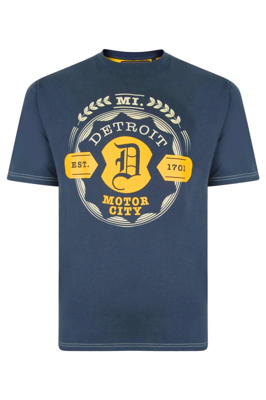 KAM Big & Tall Blue Detroit Motors T-Shirt 2