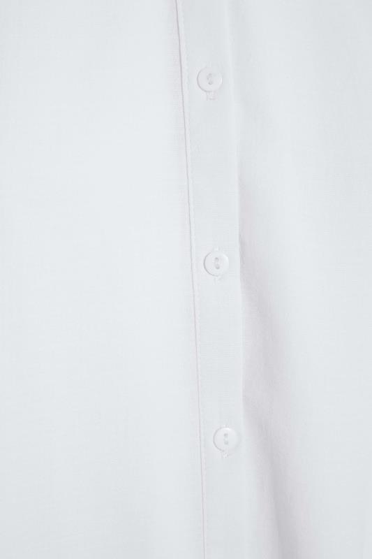 Curve White Grown On Sleeve Blouse 5