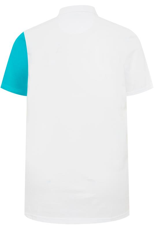 STUDIO A White Colour Block Polo Shirt_202347bk.jpg