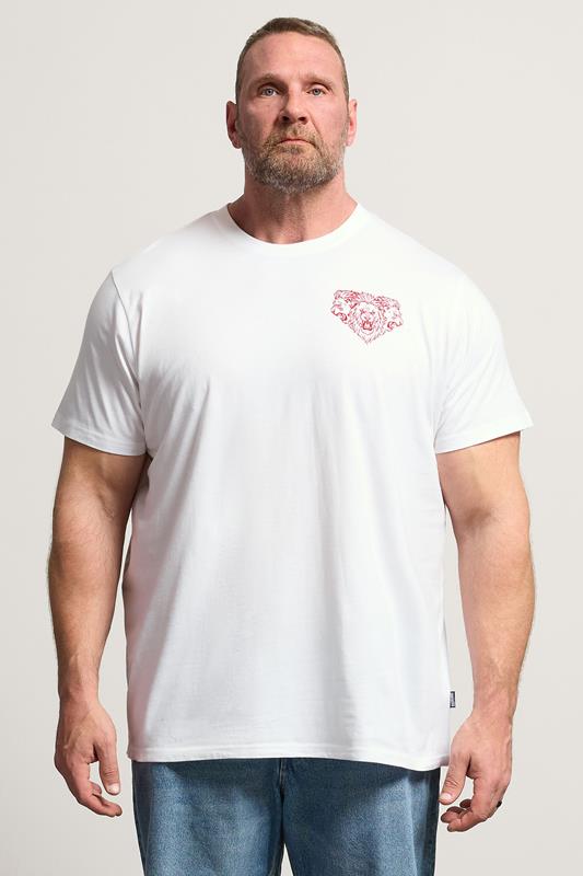  BadRhino Big & Tall T-shirt England blanc