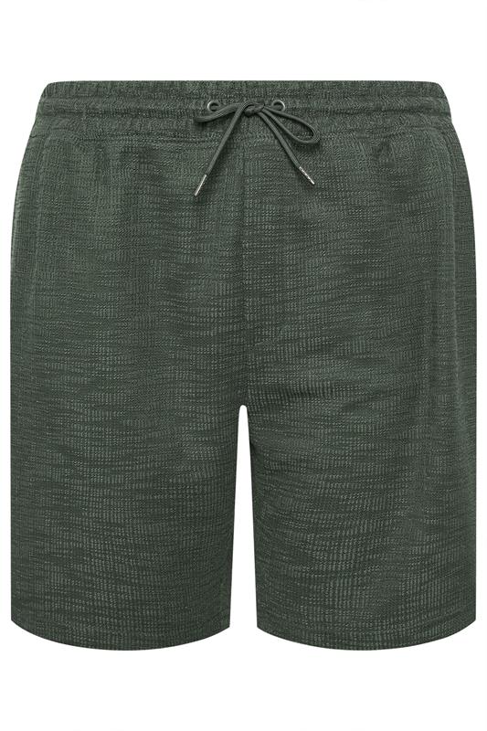 BadRhino Big & Tall Green Textured Shorts | BadRhino 6