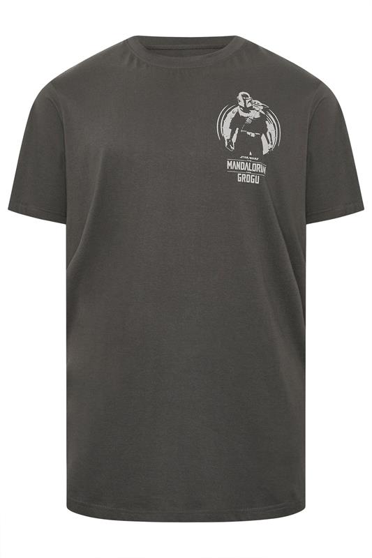BadRhino Big & Tall Grey Mandalorian & Grogu Graphic T-Shirt | BadRhino 6