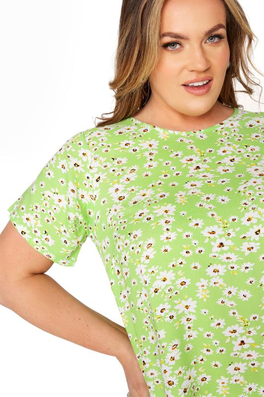 LIMITED COLLECTION Lime Green Daisy Swing Top_D.jpg