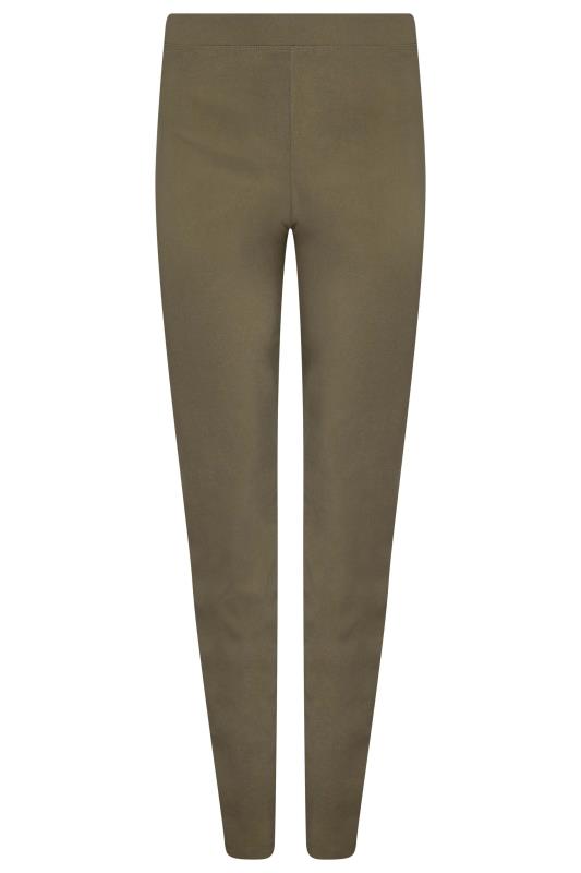 LTS Tall Khaki Green Stretch Skinny Trousers | Long Tall Sally 2