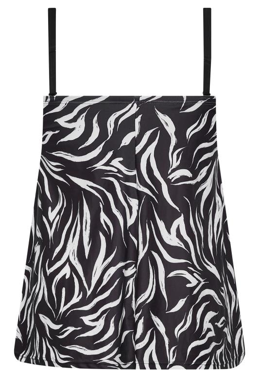 YOURS Plus Size Black Animal Print Tankini Top | Yours Clothing  9