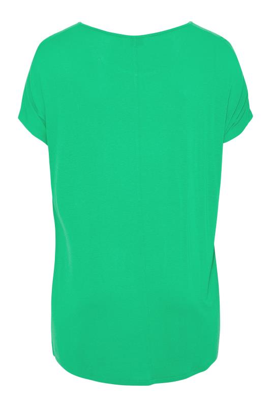 Plus Size Bright Green Grown On Sleeve T-Shirt | Yours Clothing  6