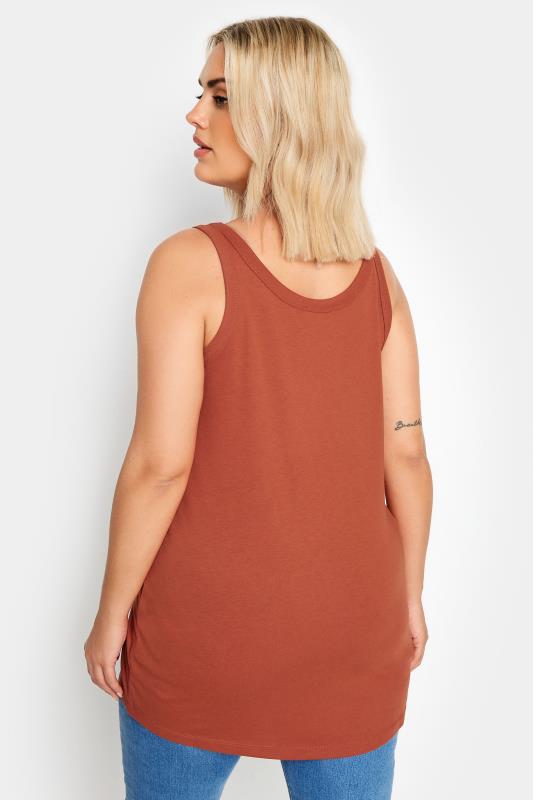 YOURS Plus Size Brown Core Vest | Yours Clothing 3