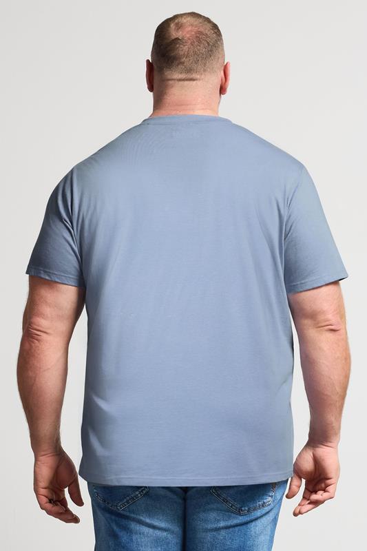 BadRhino Big & Tall Navy Blue 5 Pack V-Neck T-Shirts | BadRhino 5