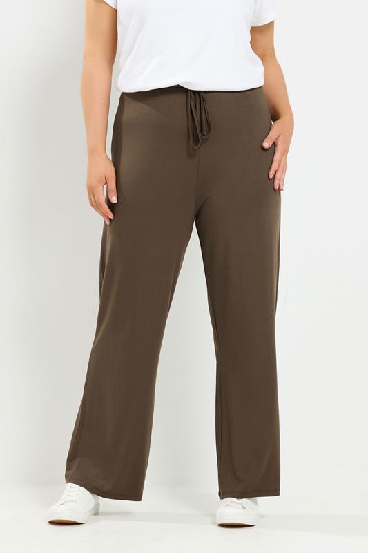  YOURS - Jersey yogabroek in chocoladebruin
