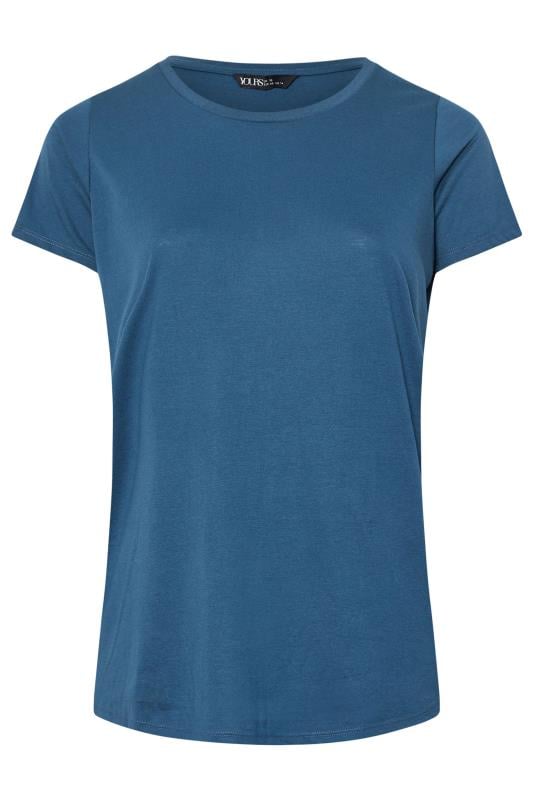 YOURS Plus Size Navy Blue Essential T-Shirt | Yours Clothing 5