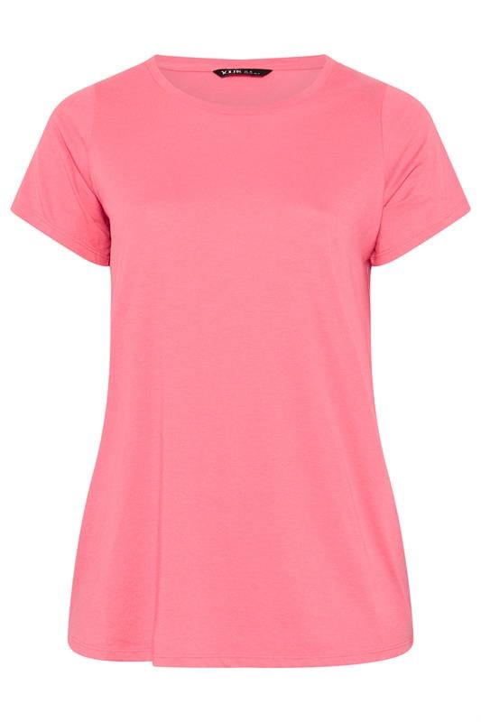 YOURS 5 PACK Plus Size Pink & Orange Core T-Shirts | Yours Clothing 13