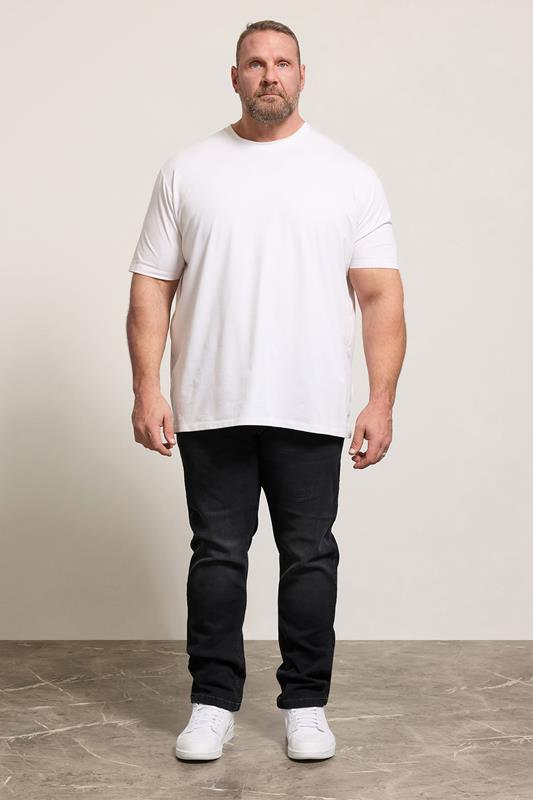 D555 Grey Tapered Stretch Jeans | BadRhino 1
