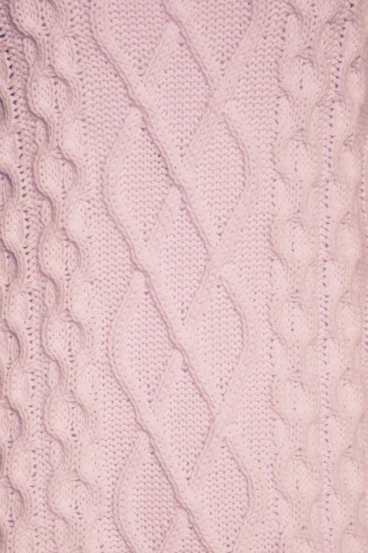 LTS Tall Pink Cable Knit Jumper 7