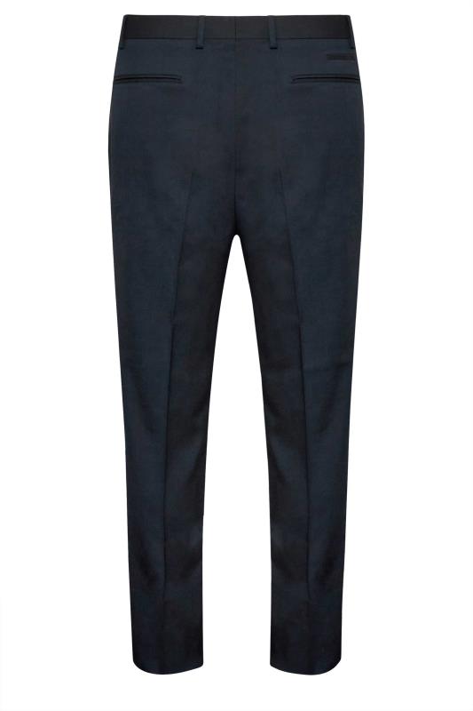 BadRhino Big & Tall Navy Blue Plain Suit Trousers | BadRhino 4