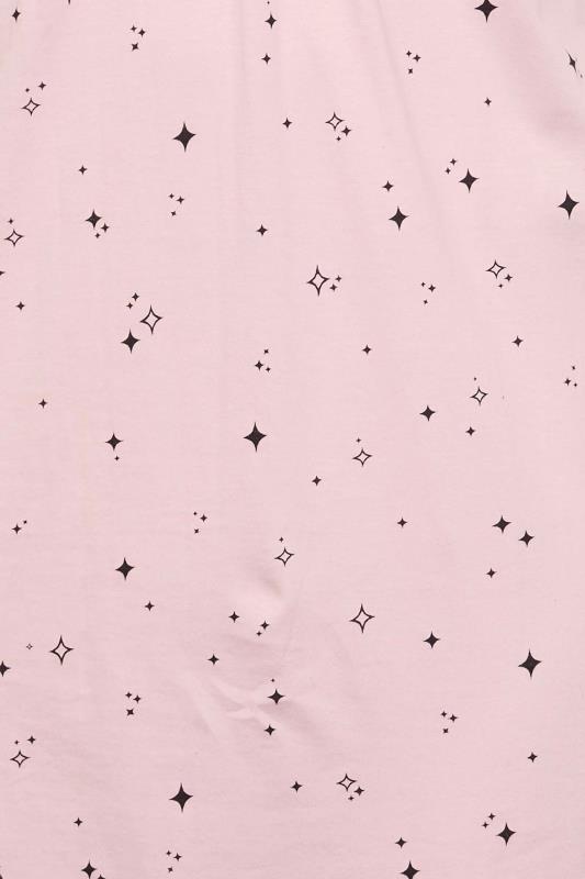 Plus Size Pink Diamond Print Chemise | Yours Clothing 5