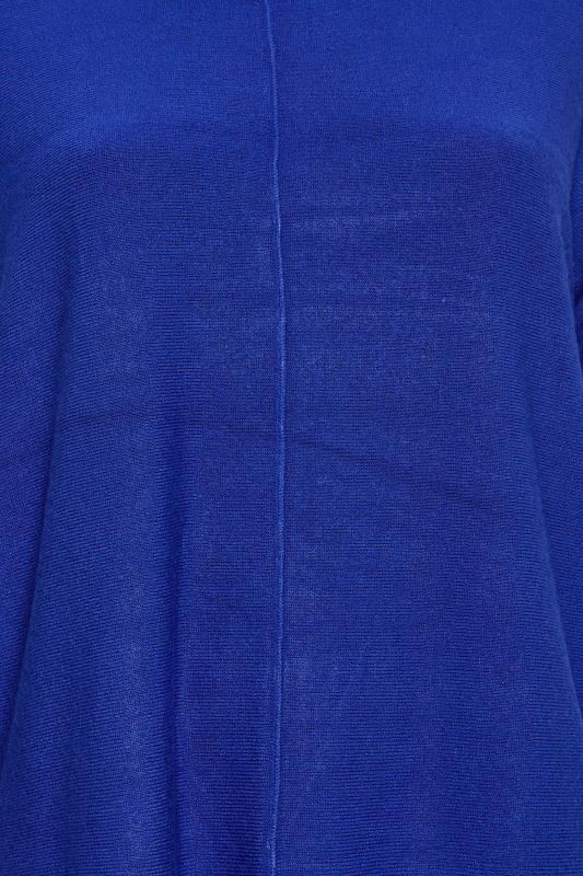 YOURS Plus Size Cobalt Blue Front Seam Detail Jumper | Yours Clothing 5