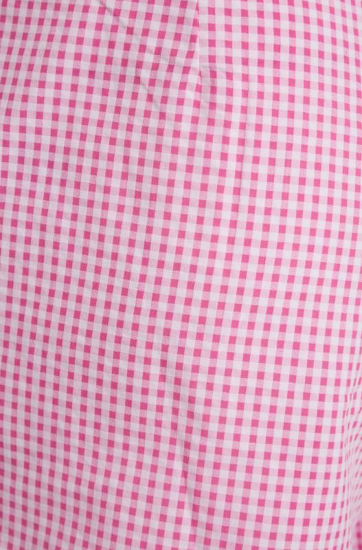 LTS Tall Pink Gingham Print Shorts 4