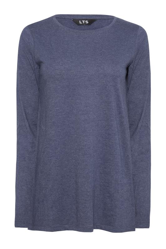 LTS Tall Women's Denim Blue Long Sleeve T-Shirt | Long Tall Sally 4