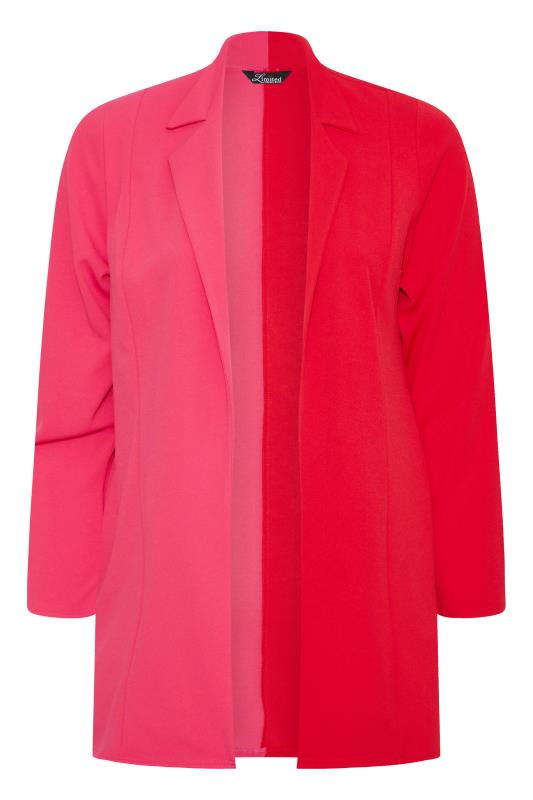 LIMITED COLLECTION Curve Red & Pink Two Tone Blazer_X.jpg