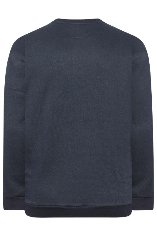 BadRhino Big & Tall Navy Blue Essential Sweatshirt 4