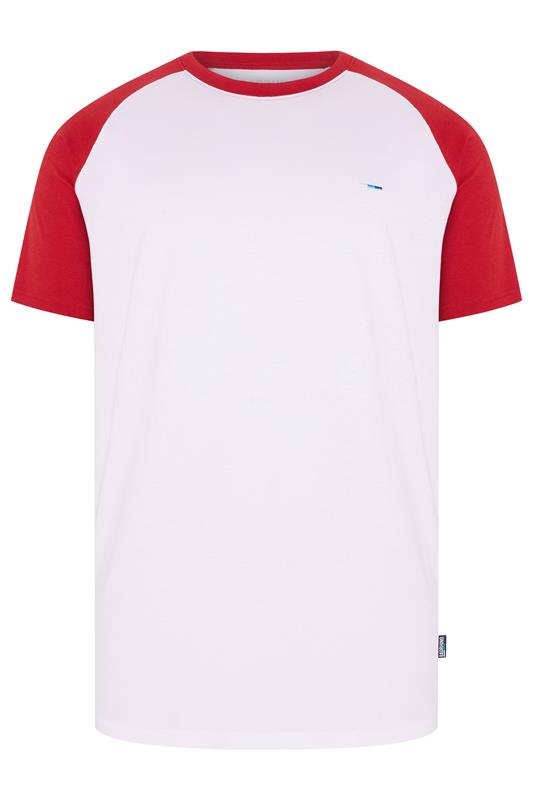 BadRhino Big & Tall Red & White Raglan T-Shirt | BadRhino 5