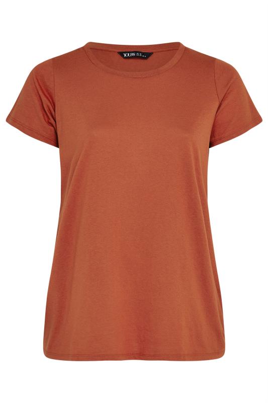 YOURS 3 PACK Plus Size Orange & Pink Core T-Shirts | Yours Clothing 9