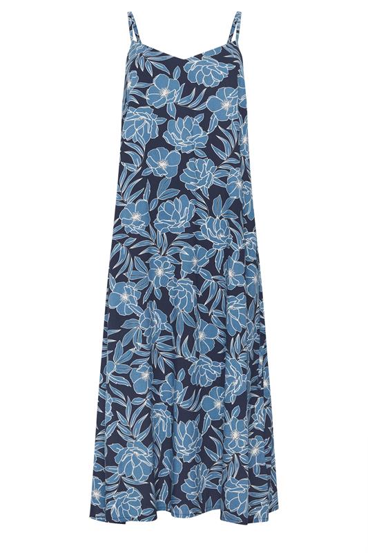M&Co Blue Floral Beach Dress | M&Co 5