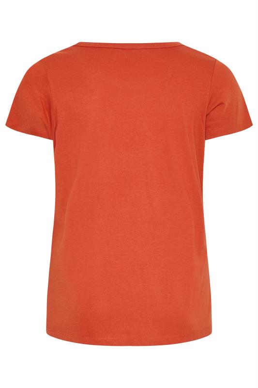 Curve Orange Short Sleeve T-Shirt 6