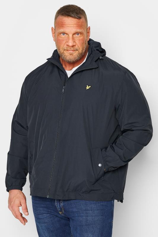  Grande Taille LYLE & SCOTT Big & Tall Navy Blue Zip Through Jacket