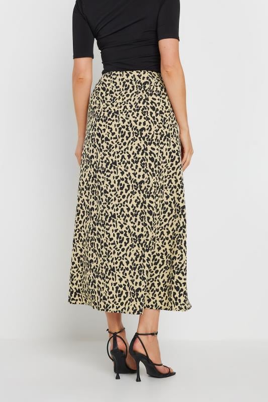 LTS Tall Natural Brown & Black Leopard Print Midaxi Skirt | Long Tall Sally  5