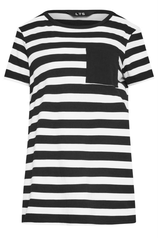 LTS Tall Black & White Stripe T-Shirt | Long Tall Sally  7