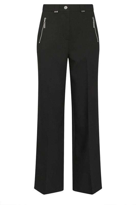 STAR Black Tailored Wide Leg Trousers | StarByJM 5