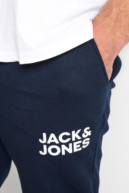 JACK & JONES Big & Tall Navy Blue Gordon Joggers_C.jpg