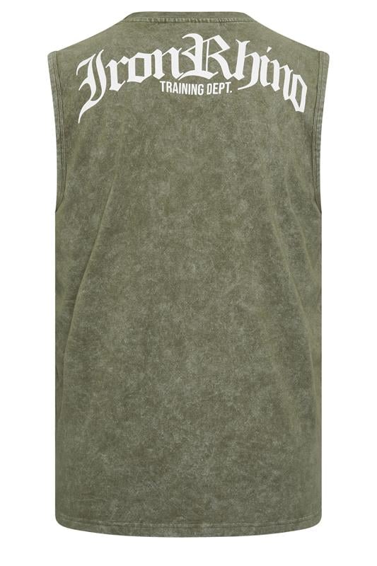 IronRhino Big & Tall Olive Green Old English Vest | BadRhino 7