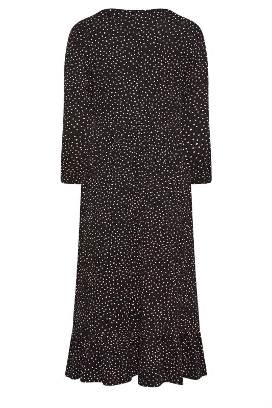 M&Co Petite Black Spot Print Midi Dress | M&Co 7