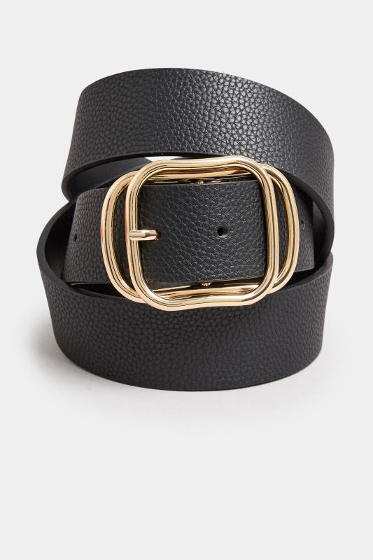 Buy Black Leather Circle Buckle Jeans Belt from the Next UK online shop