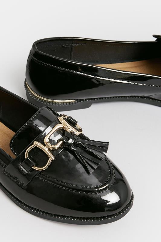 PixieGirl Black Patent Loafers In Standard Fit| PixieGirl 5