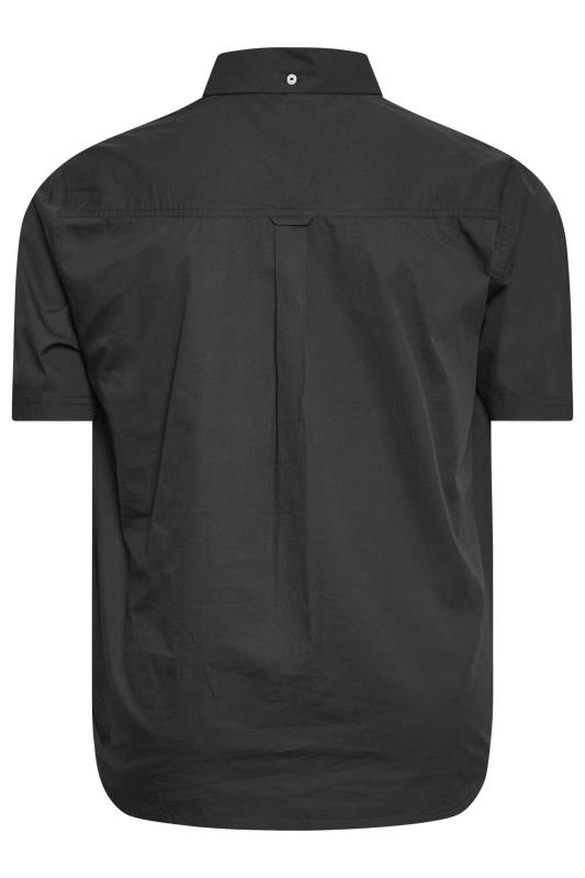 BadRhino Black Cotton Poplin Short Sleeve Shirt | BadRhino 3