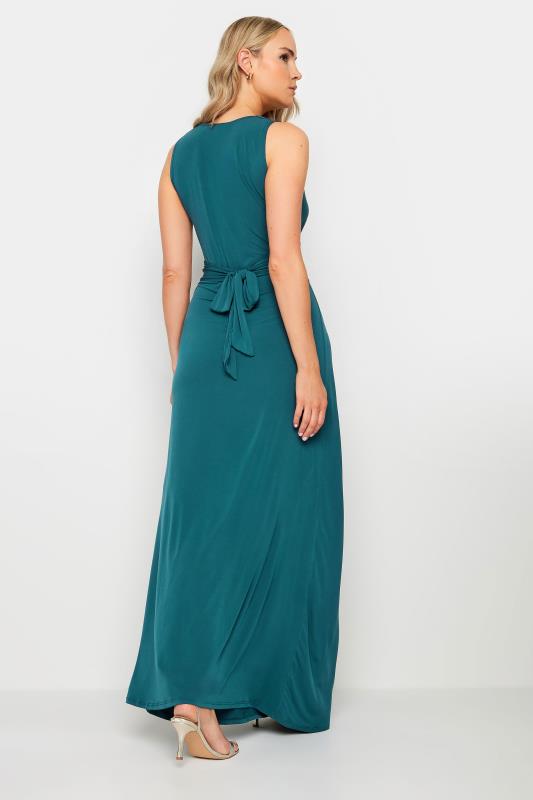 LTS Tall Women's Blue Knot Front Maxi Dress | Long Tall Sally 3