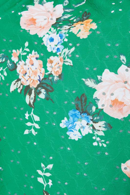 LIMITED COLLECTION Green Floral Broderie Anglaise Milkmaid Top_s.jpg