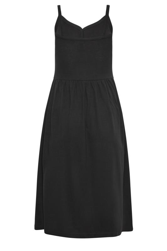 PixieGirl Black Button Through Midi Dress | PixieGirl  7