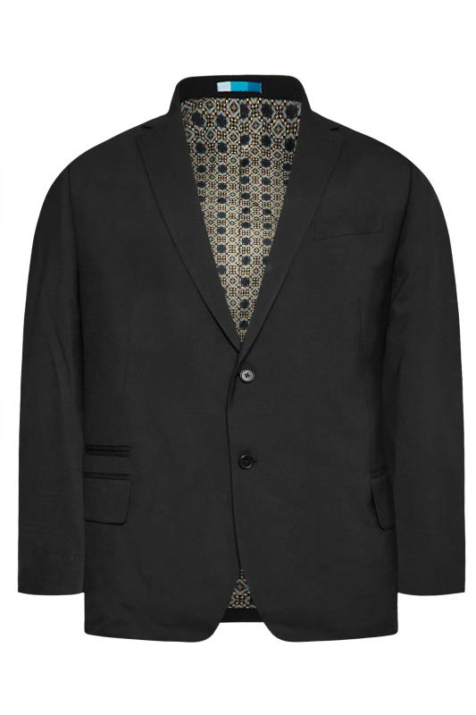 BadRhino Big & Tall Black Plain Suit Jacket | BadRhino 6