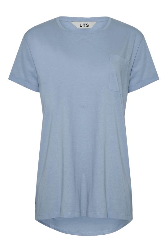 Tall Women's LTS Blue Short Sleeve Pocket T-Shirt | Long Tall Sally 6