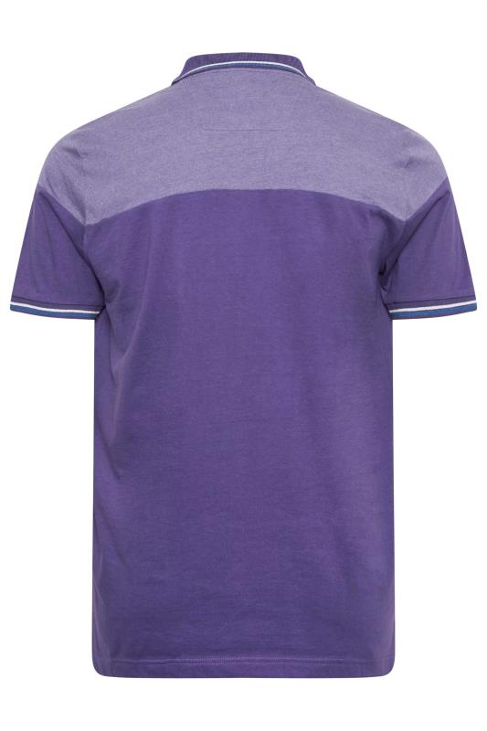 BadRhino Purple 'Originals' Cut & Sew Polo Shirt | BadRhino 3