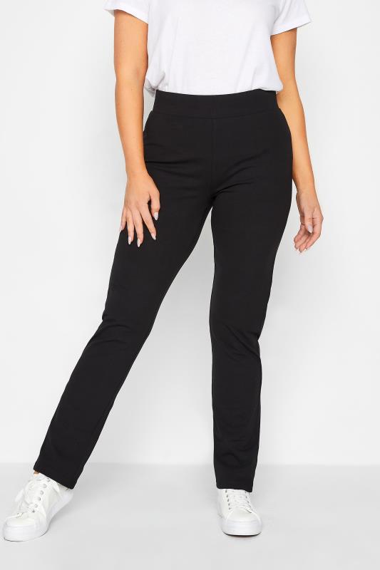 M&Co Black Slim Leg Yoga Pants | M&Co 1