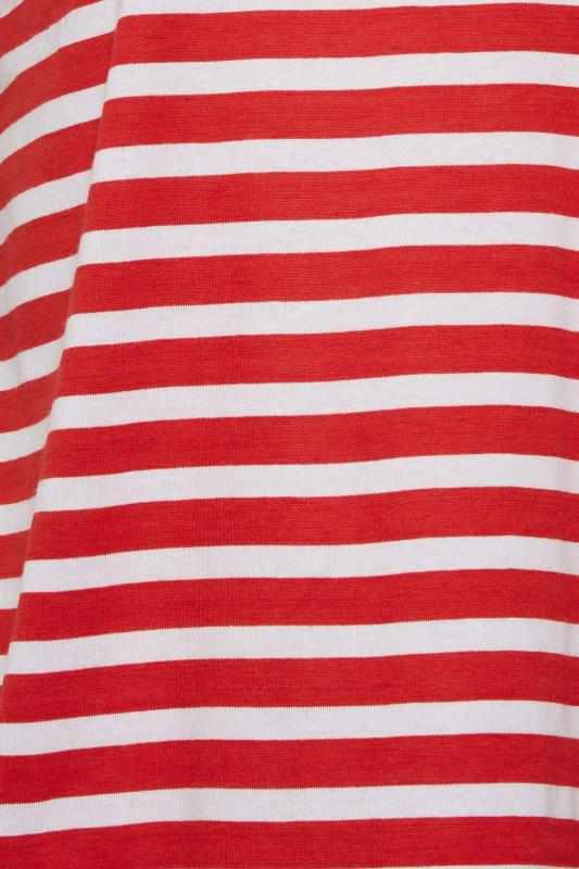 LTS Tall Women's Red Stripe V-Neck T-Shirt | Long Tall Sally 6